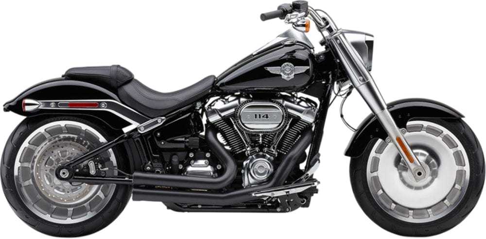 Cobra, Cobra Speedster Short 909 Black Exhaust 18+ Harley Softail Fatboy Breakout FXDR