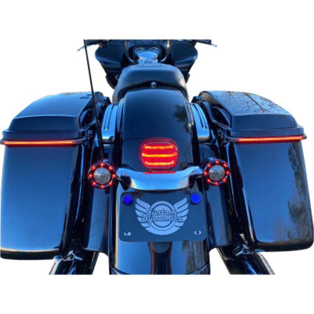 Custom Dynamics, Custom Dynamics ProBEAM Mini Add On Red Tail Light Plug Play Harley Touring 14+