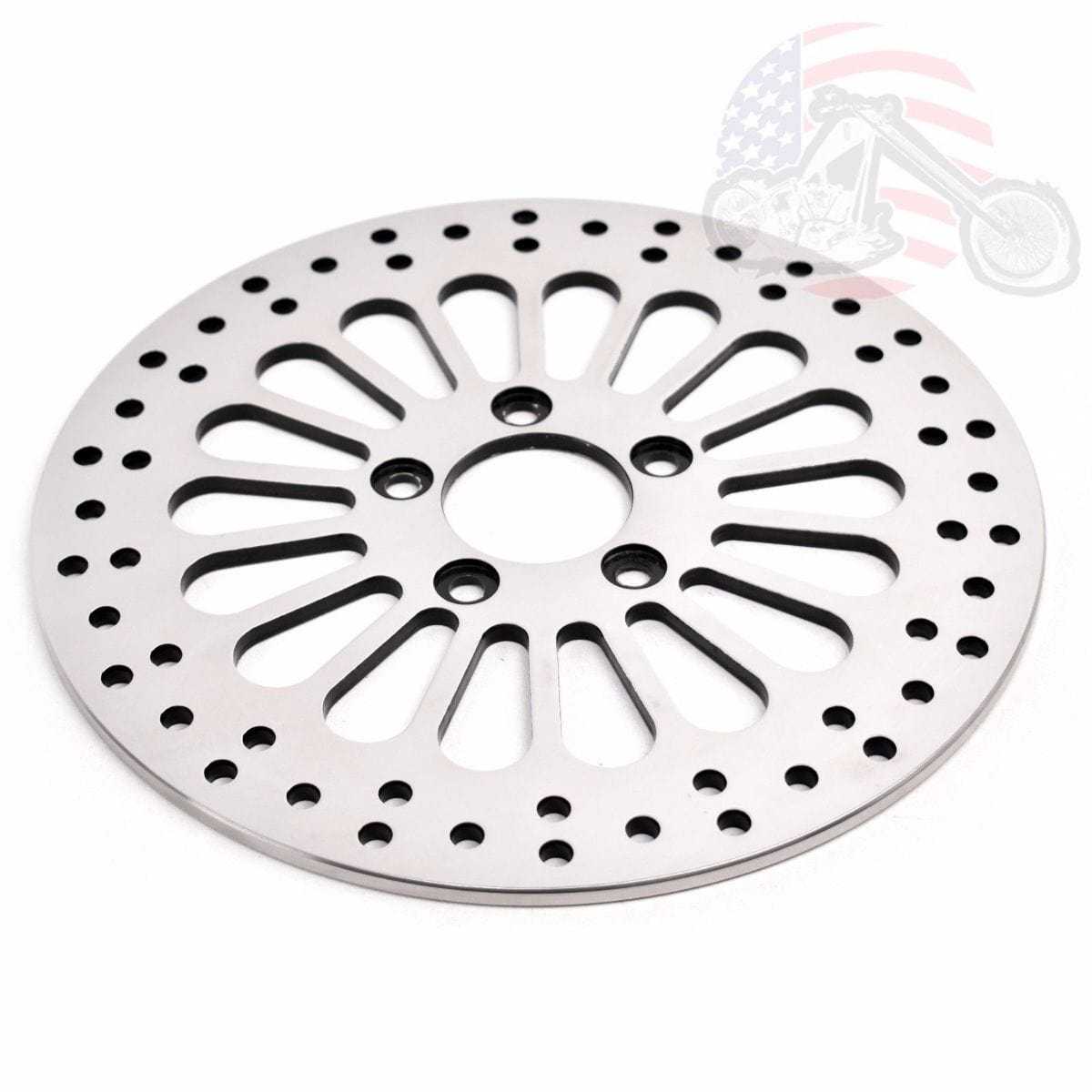 DNA Specialty, DNA 11.8" Super Spoke Polished Front Brake Rotor Disc 2008+ Harley Touring