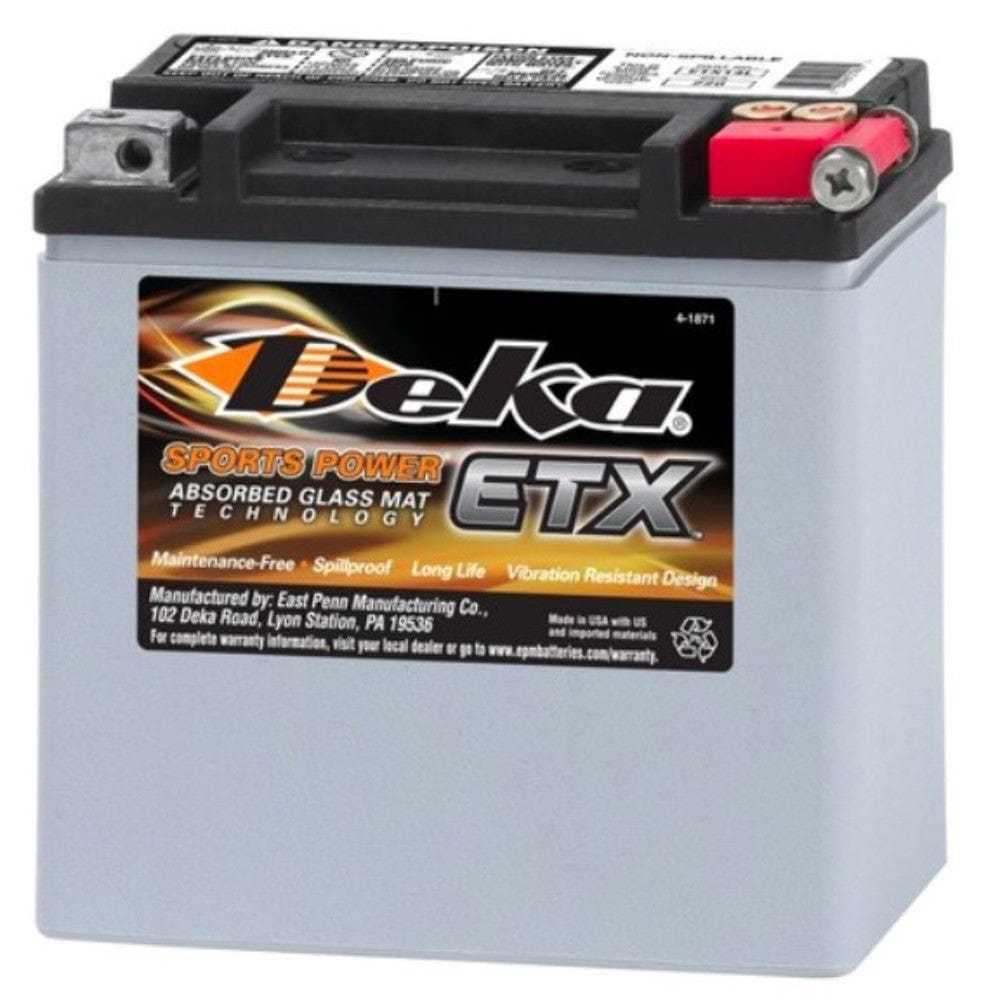 Deka, Deka AGM Glass Mat 14L Battery Harley Sportster XL 04+ Street 500 750 65958-04