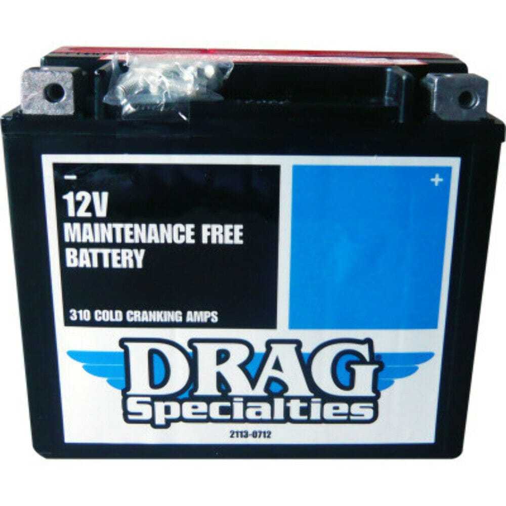 DRAG SPECIALTIES BATTERIES, Drag Specialties AGM Sealed Battery Harley Dyna Sportster Softail Buell Custom