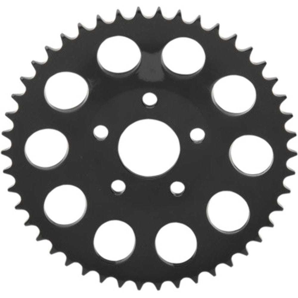 Drag Specialties, Drag Specialties Black 49 Tooth Dished Rear Wheel Sprocket Harley Big Twin Evo