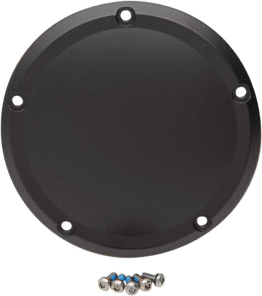 Drag Specialties, Drag Specialties Flat Black Derby Cover Transmission Accent 16+ Harley Touring