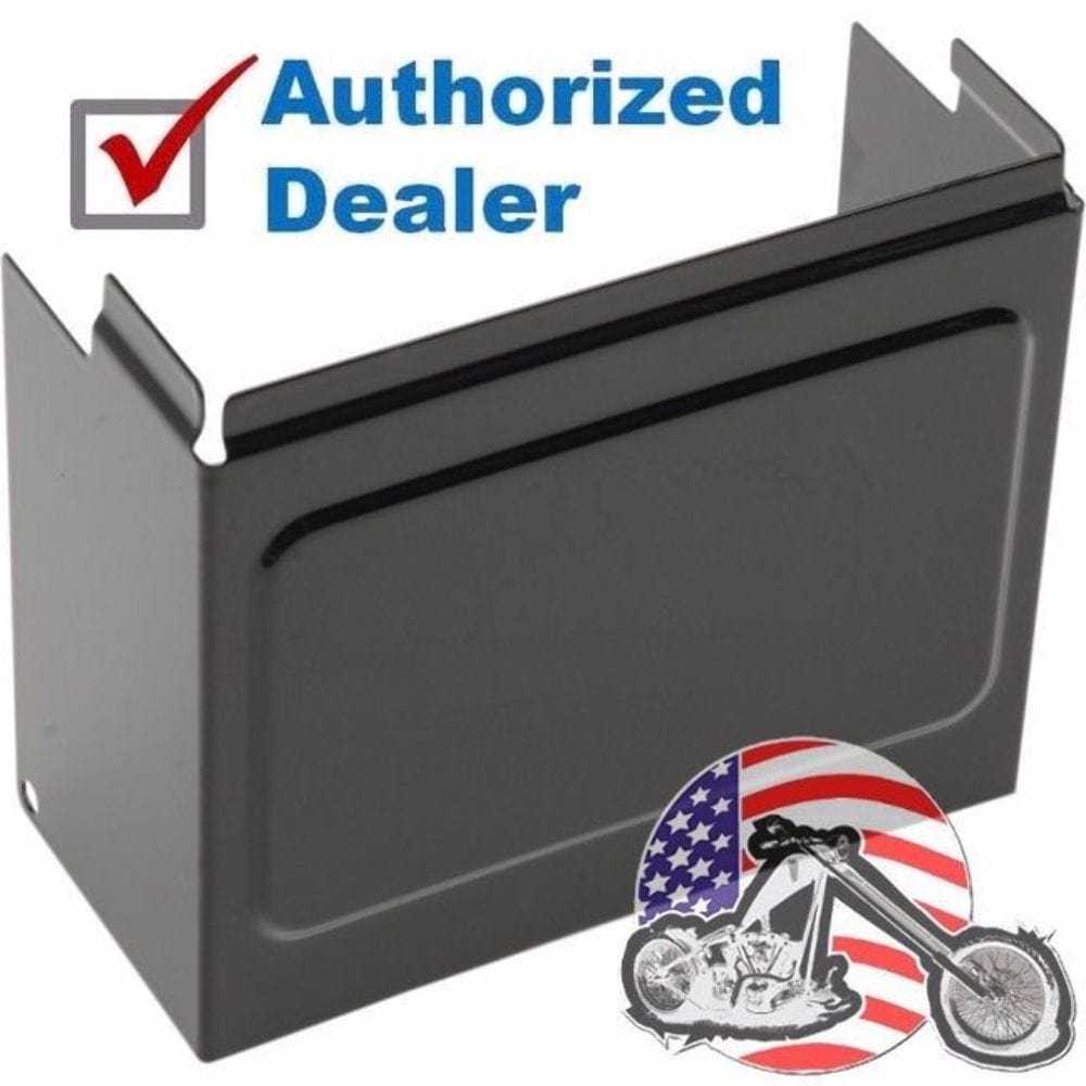 Drag Specialties, Drag Specialties Gloss Black Battery Box Cover Harley Dyna FXDXT Club Bike 97-05