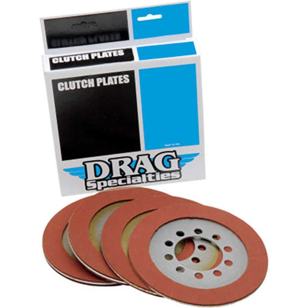 Drag Specialties, Drag Specialties Organic Clutch Friction Plates Kit 4 Harley Big Twin 37930-41