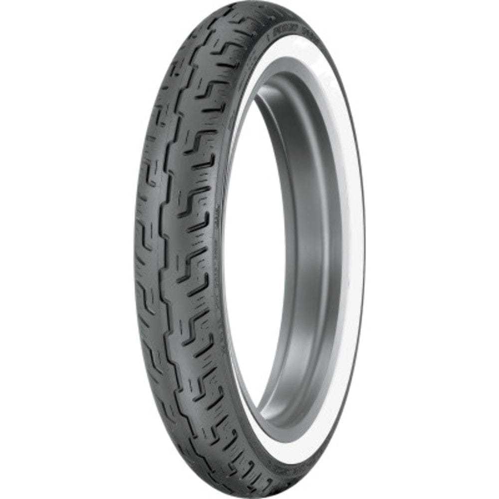 Dunlop, Dunlop D401 Cruiser Tubeless Whitewall WW Front Tire Harley Softail XL 100/90-19