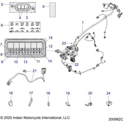 Electrical, Wire Harness 2 All Options - 2021 Indian Chieftain Standard 116