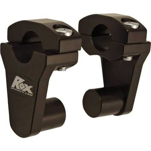 Western Powersports Drop Ship, Elite Series Pivot Handlebar Riser 2" (Black) by Rox Speed FX