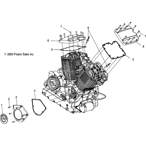 Engine, Cam And Valve Covers - 2006 Victory Ca Touring Cruiser All Options - V06Tb16