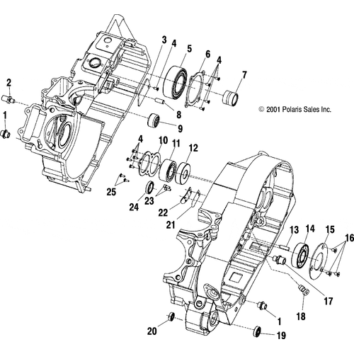 Engine, Crankcase Bearings - 2000 Victory Special Edition - V00Cb15Das