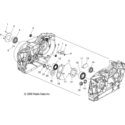 Engine, Crankcase Bearings - 2008 Victory Jackpot All Options - V08Bc26/Xb26