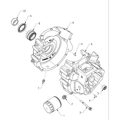 Engine, Crankcase & Oil Filter All Options - 2013 Indian Chief Classic/Dark Horse/Vintage