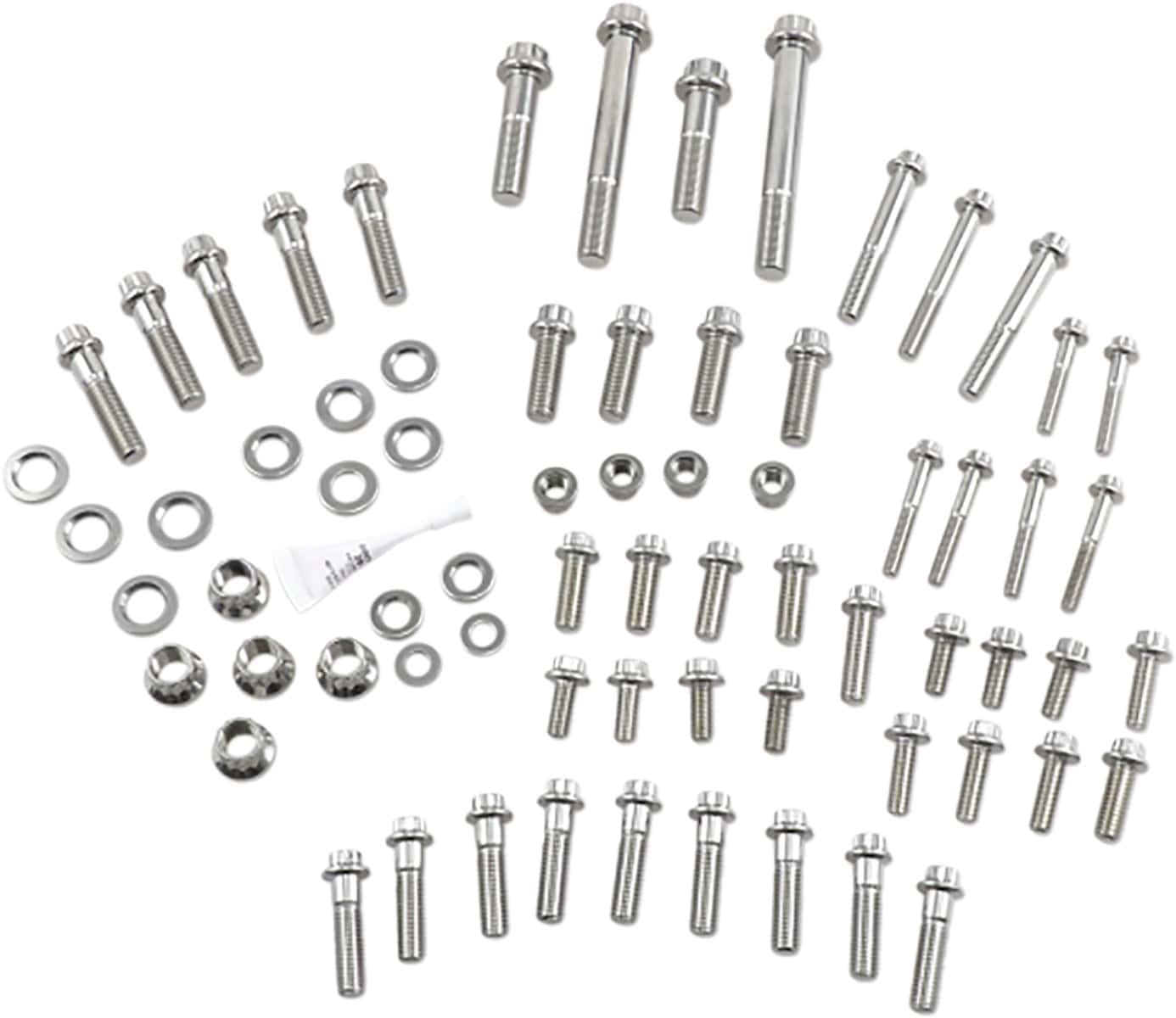 Feuling, Feuling Dress Up Chassis Trim Fastener Kit Show Bolts Washers Harley 85-99 FXR