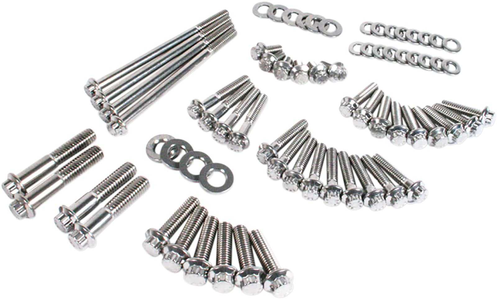 Feuling, Feuling Dress Up Show Primary Transmission Fastener Kit Bolts Harley 06-17 Dyna