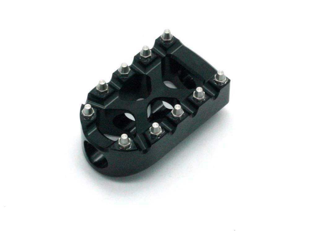 Flo Motorsports, Flo Moto Black Aluminum Motorcycle MX Platform Shift Peg Harley XL Dyna FXR M8