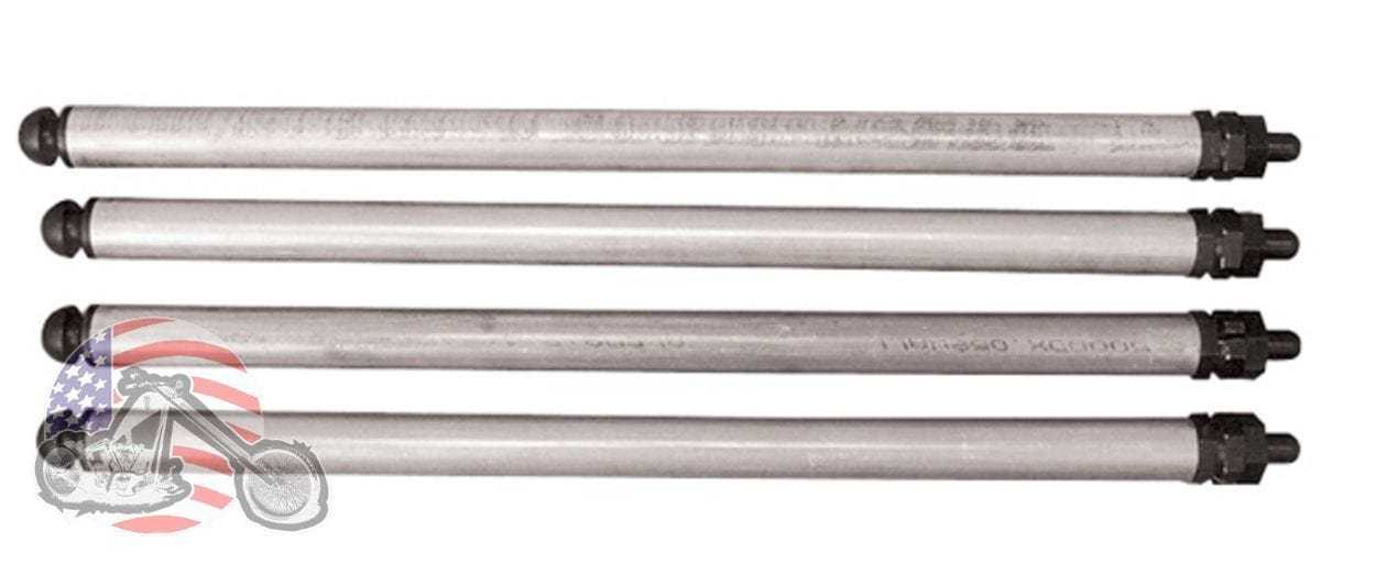 Mid-USA, Heavy Duty Hydraulic Pushrod Pushrods Set Kit 1966-1984 Shovelhead Big Twin FLH