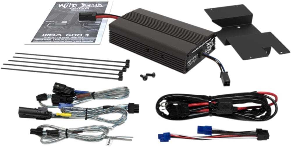 Hogtunes, Hogtunes Wild Boar 300 Watt Amp 2 Channel Front Rear Audio Harley Touring 2014+