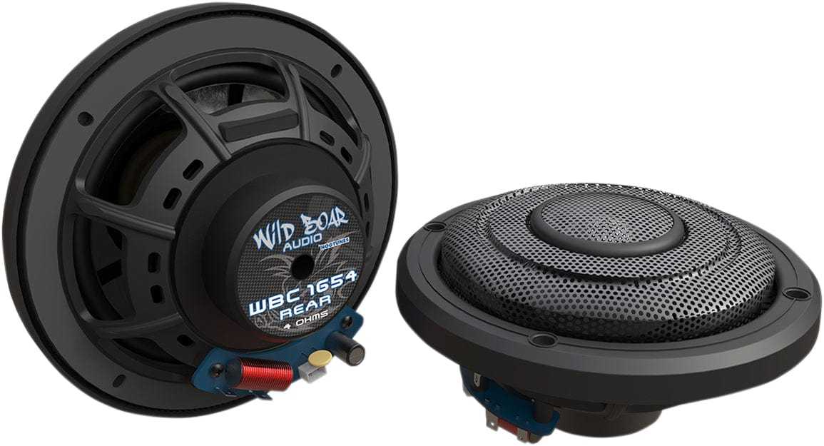 Hogtunes, Hogtunes Wild Boar 6.5" 150 Watt Rear Speakers Upgrade Pair Harley Touring 2014+