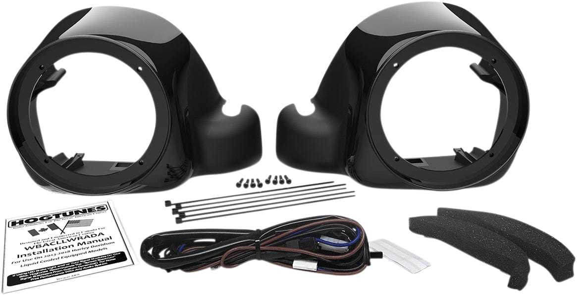 Hogtunes, Hogtunes Wild Boar 6.5" Lower Speaker Adapters Pair Harley Touring Twin Cooled