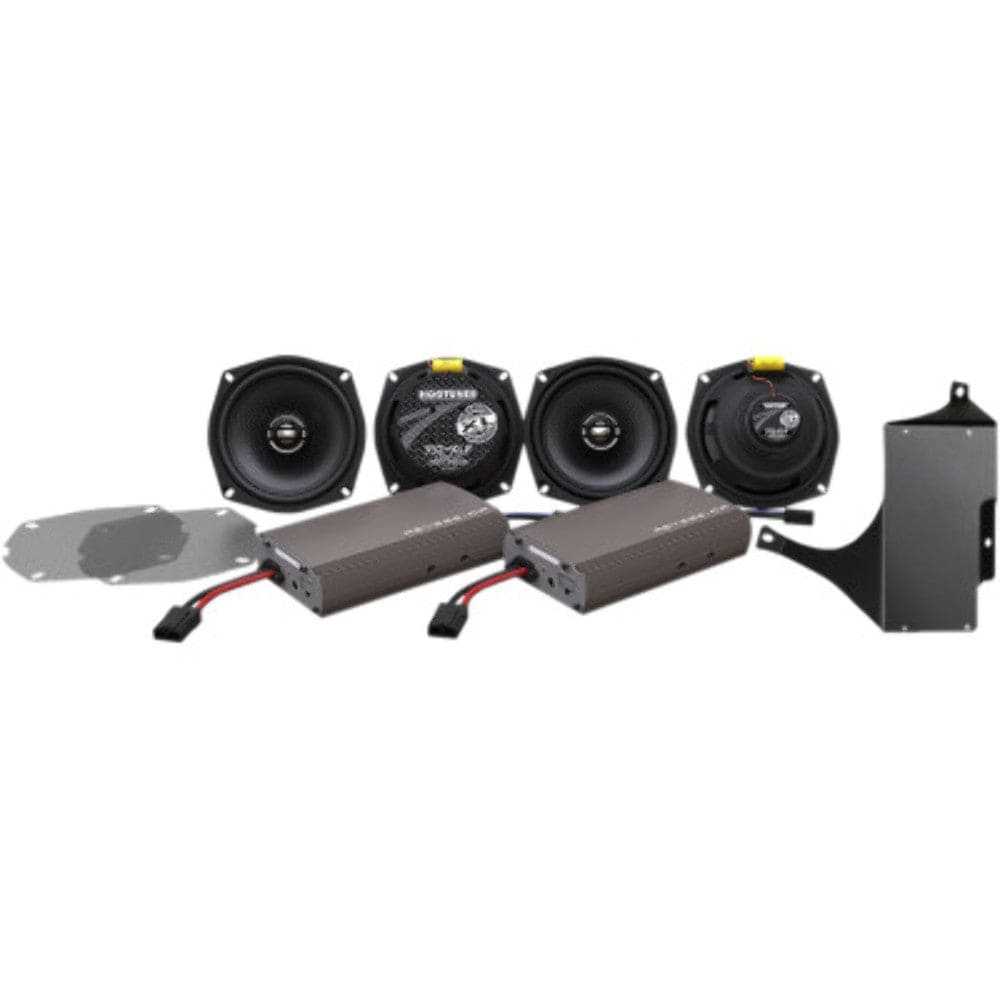 Hogtunes, Hogtunes XL Series 450 Watt Amplified Amp  4 Speaker Kit Harley Ultra FLHT 98-13