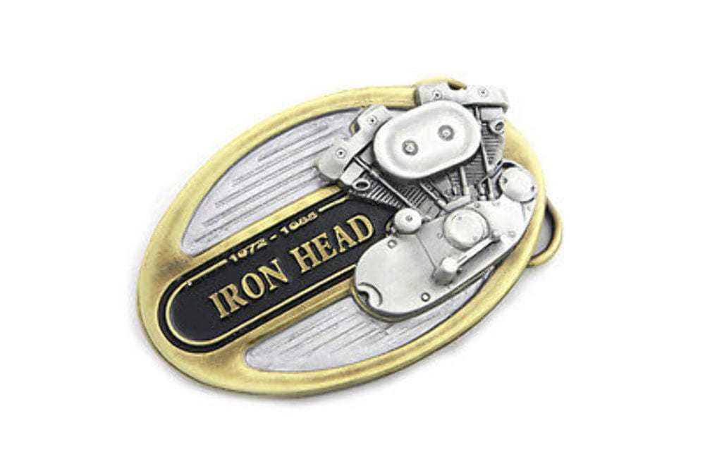 V-Twin Manufacturing, Ironhead Sportster Harley Engine Motor Apparel Belt Buckle Emblem 1972 To 1985