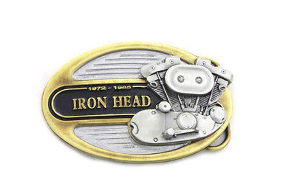 V-Twin Manufacturing, Ironhead Sportster Harley Engine Motor Apparel Belt Buckle Emblem 1972 To 1985