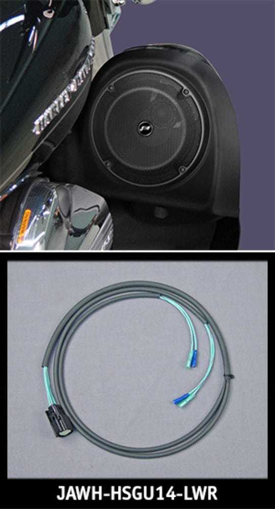 J&M Corp, J&M Corp ROKKER Lower Front Fairing Speaker Wire Harness 2014-20 Harley Touring