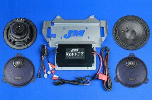 J&M Corp, J&M Corp Rokker XXR Extreme 400w 2-Speaker Amplifier Installation Kit 14-20 FLHX