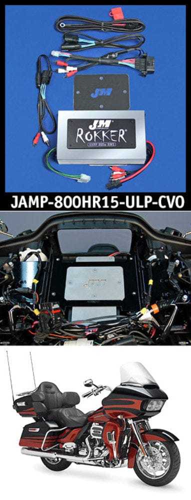 J&M Corp, JM STAGE-5 ROKKER XXRP 800w 4-Ch Programmable Amplifier Kit Harley FLTR CVO 15+