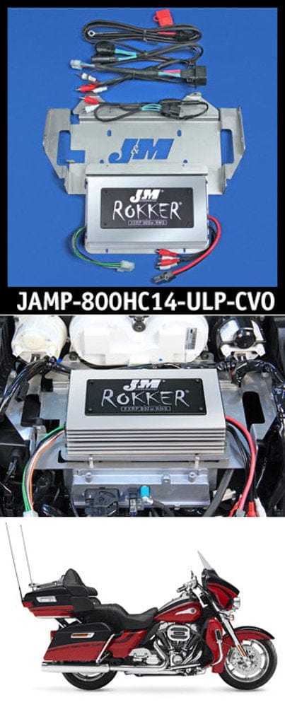 J&M Corp, JM STAGE-5 ROKKER XXRP 800w 4-Ch Programmable Amplifier Kit Harley Ultra CVO 14+