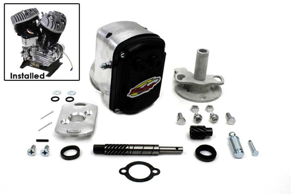 V-Twin Manufacturing, Joe Hunt Magneto Assembly Shaft Fixed Mount Base Harley Ironhead Sportster WL UL