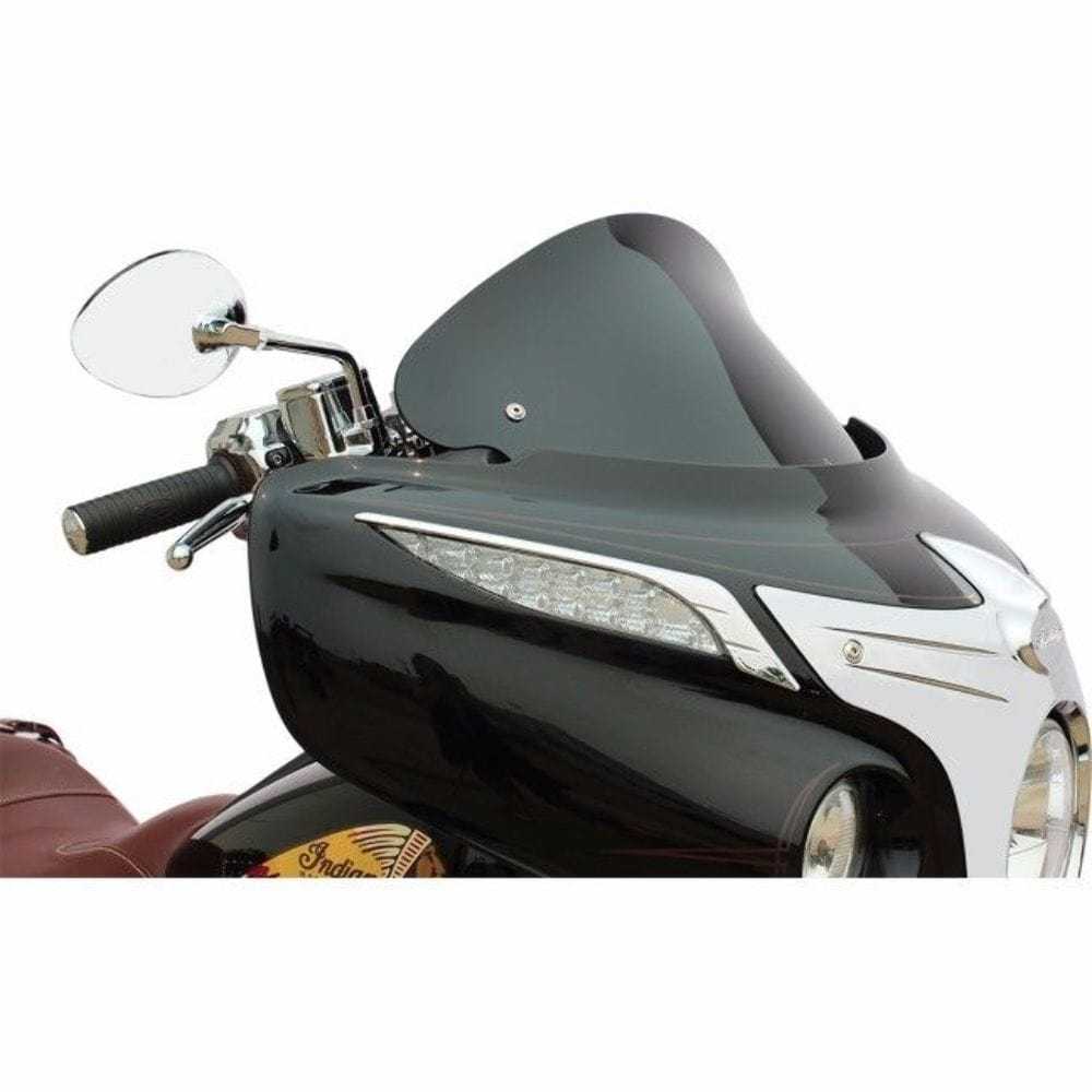 Klock Werks, Klock Werks 10" Black Tint Flare Windshield Indian Chief Roadmaster 2014-2020