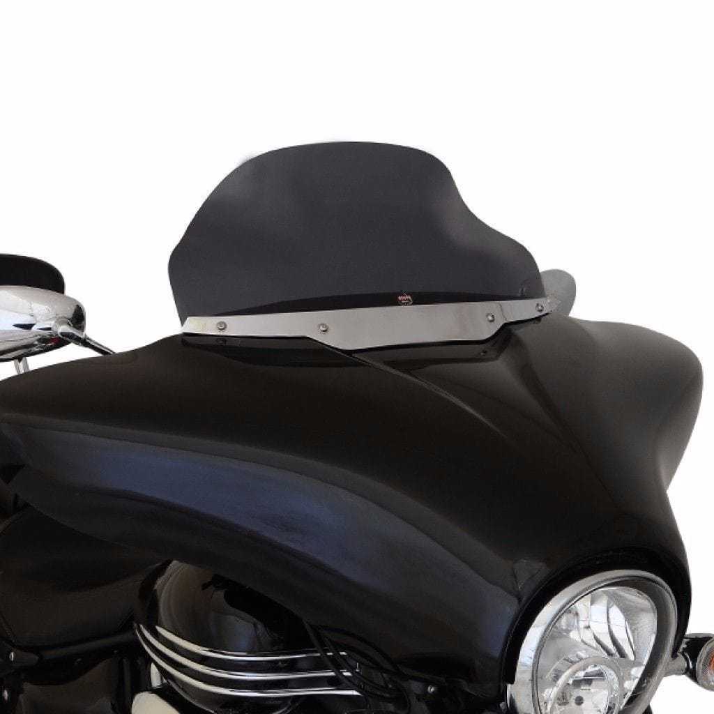 Klock Werks, Klock Werks 10" Dark Smoke Flare Windshield Batwing Fairing Yamaha Stratoliner