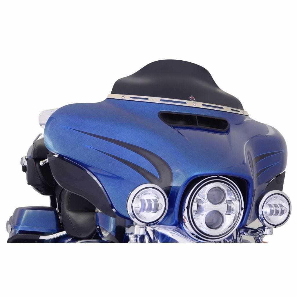 Klock Werks, Klock Werks 6.5" Black Flare Windshield Batwing Harley Touring Bagger 2014-2020