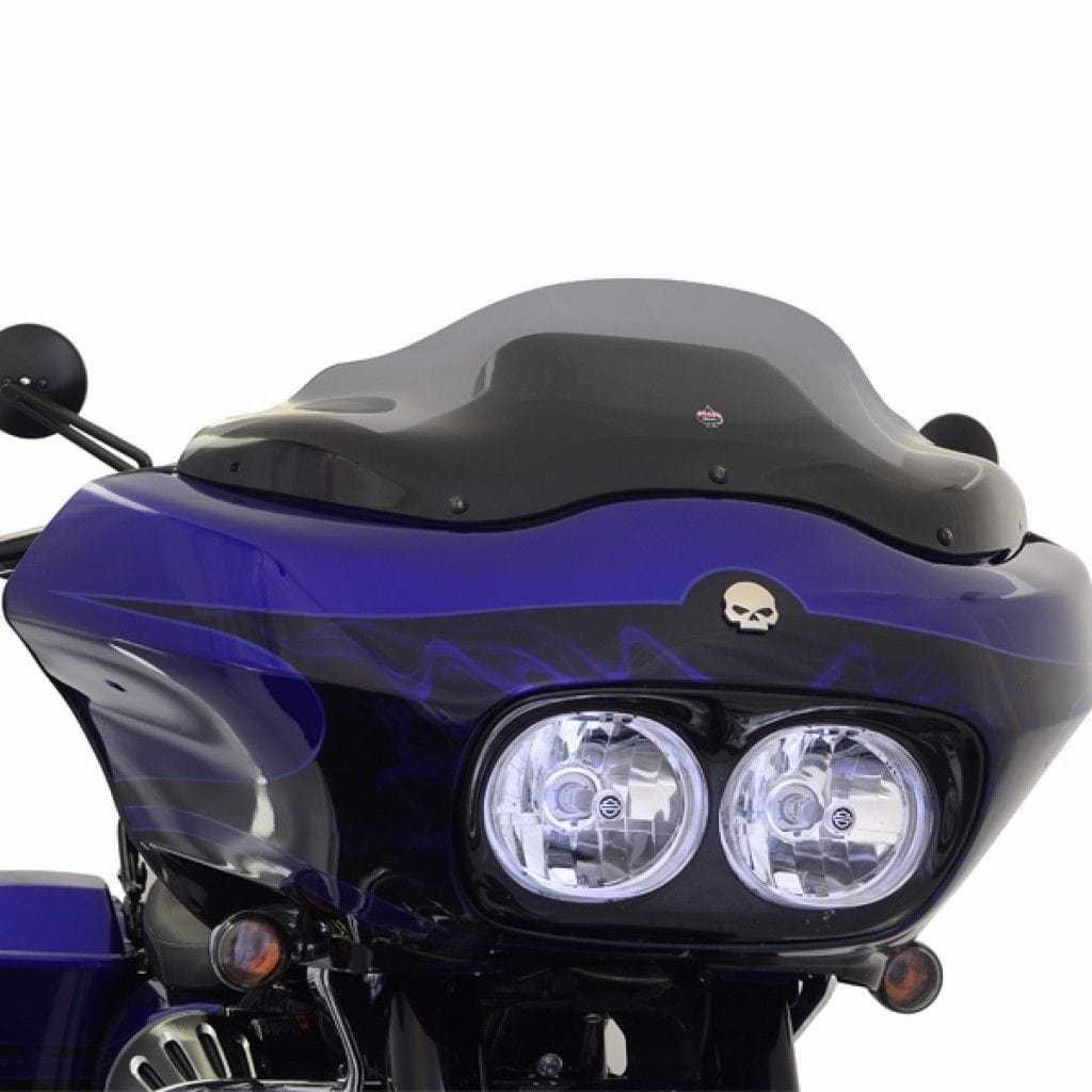 Klock Werks, Klock Werks 8" Dark Smoke Tint Flare Windshield Harley Road Glide Touring 98-13