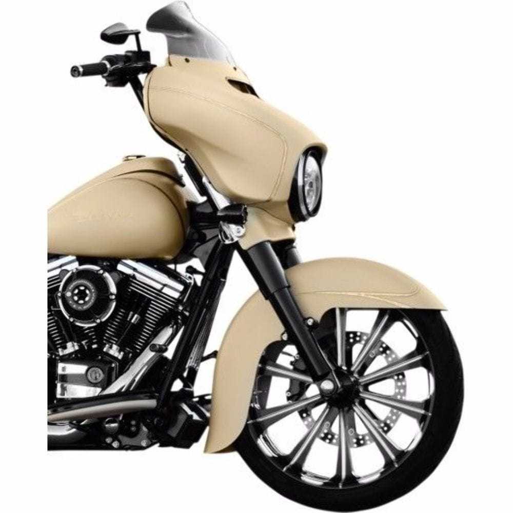 Klock Werks, Klock Werks 8.5" Dark Smoke Flare Windshield Batwing Harley Touring 2014-2020