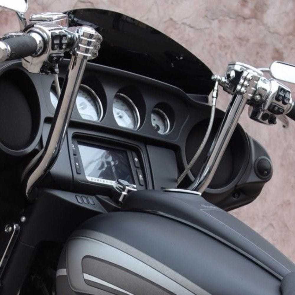 Klock Werks, Klock Werks Chrome 14" KlipHanger Ape Hanger Handlebars Harley Touring Bagger