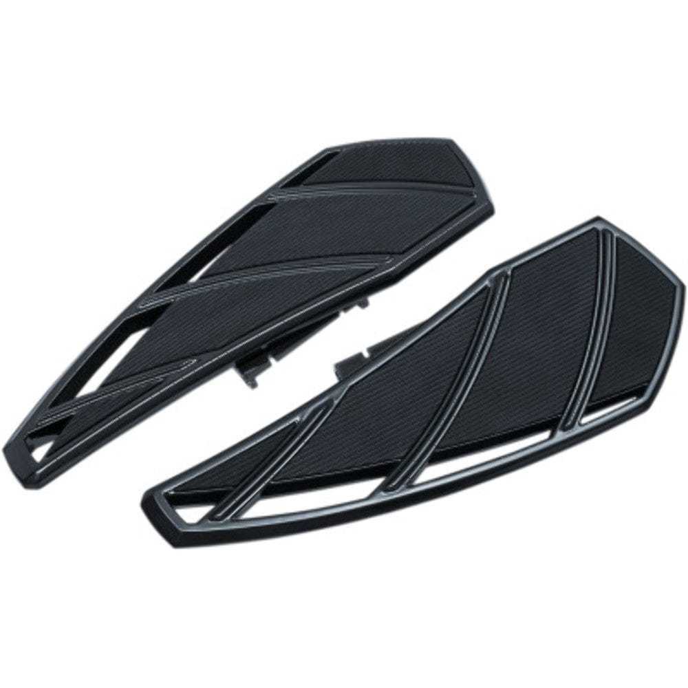 Kuryakyn, Kuryakyn Black Phantom Driver Footboards Floorboards Harley Softail 2018-20 FL