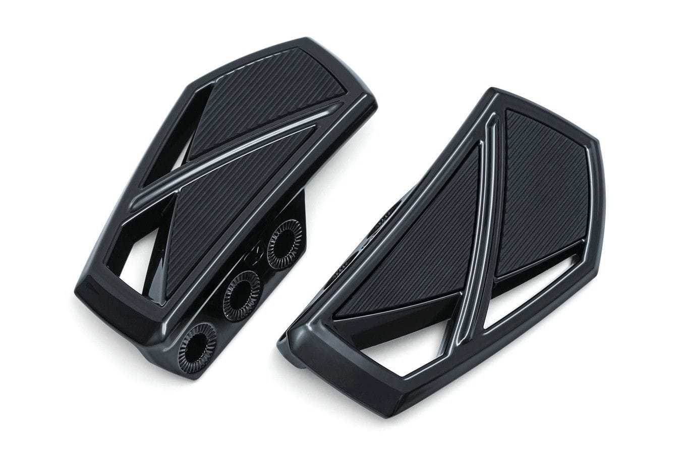 Kuryakyn, Kuryakyn Gloss Black Phantom Mini Boards Floorboards Harley Touring Softail Dyna