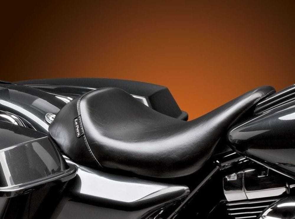 Le Pera, Le Pera Barebones Black Smooth Bare Bones Solo Seat 2008+ Harley Touring