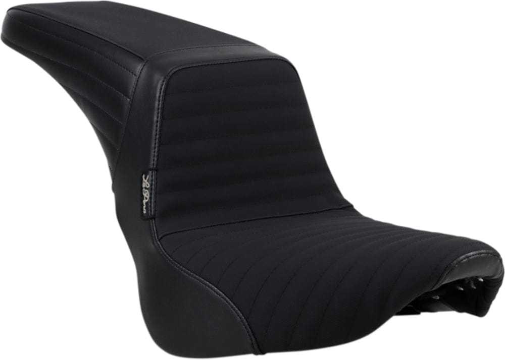 Le Pera, Le Pera Black Vinyl Kickflip Seat Pleated Gripp Tape Harley Softail FXBB 18-20