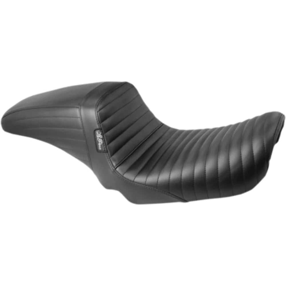 Le Pera, Le Pera Daddy Long Legs Kickflip 2 Up Black Vinyl Pleated Seat Harley Dyna 06+