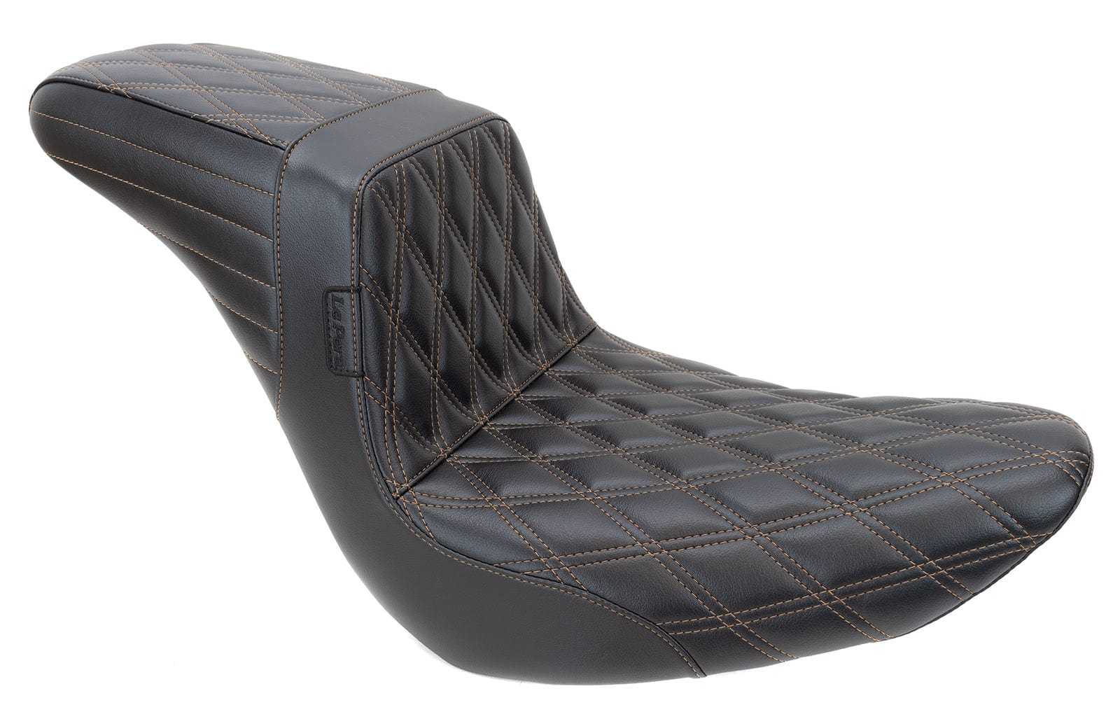 Le Pera, Le Pera Kickflip Brown Double Diamond 2Up Seat Harley Softail M8 18+ FXLRS FLSB