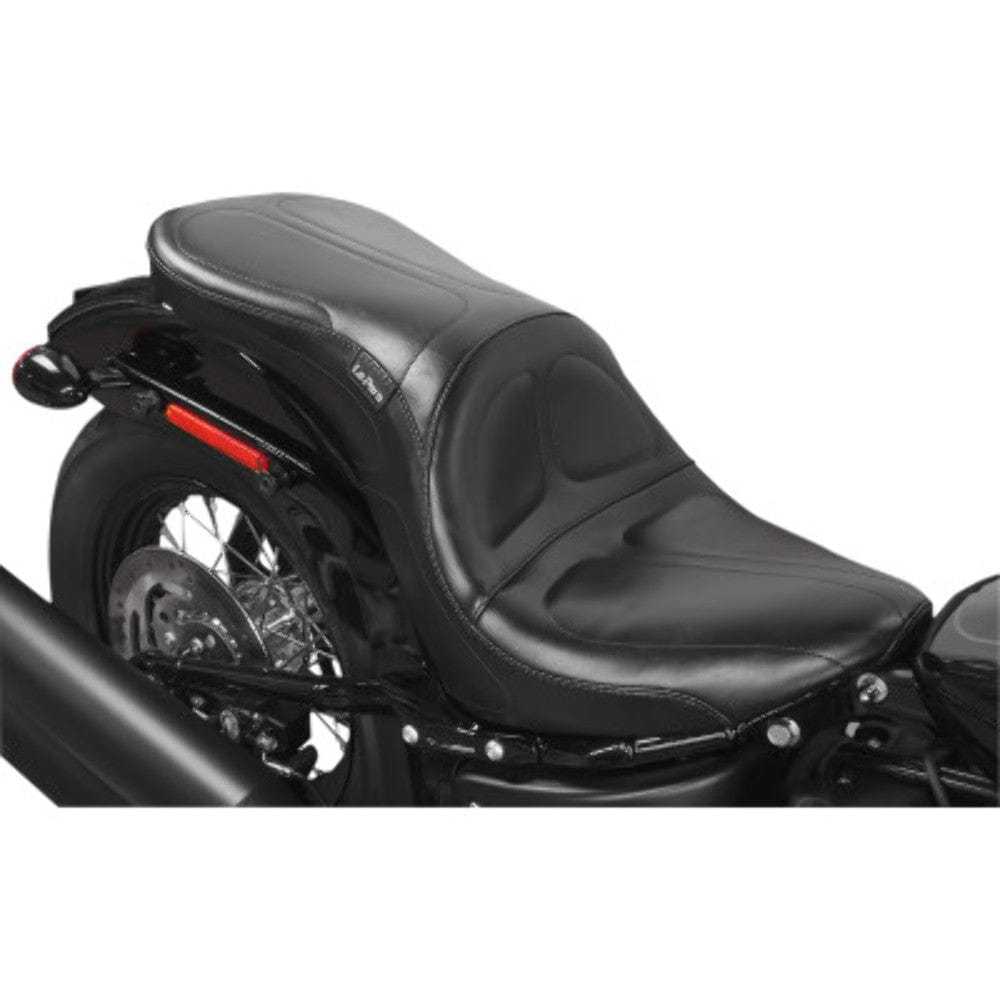 Le Pera, Le Pera Maverick 2 Up Black Stitch Vinyl Seat Harley 18+ Street Bob Softail FXST