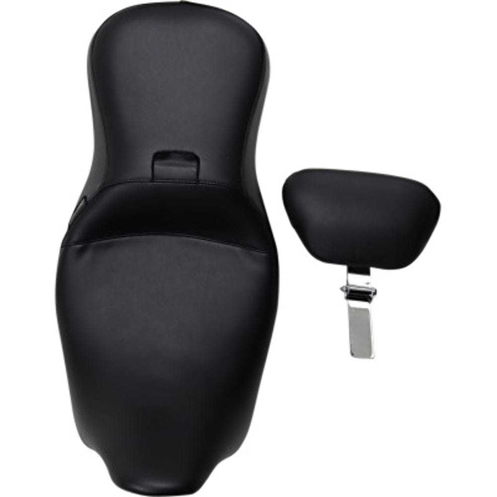 Le Pera, Le Pera Outcast Vinyl 2 Up Seat w/ Backrest 2008+ Harley Touring Dresser Bagger