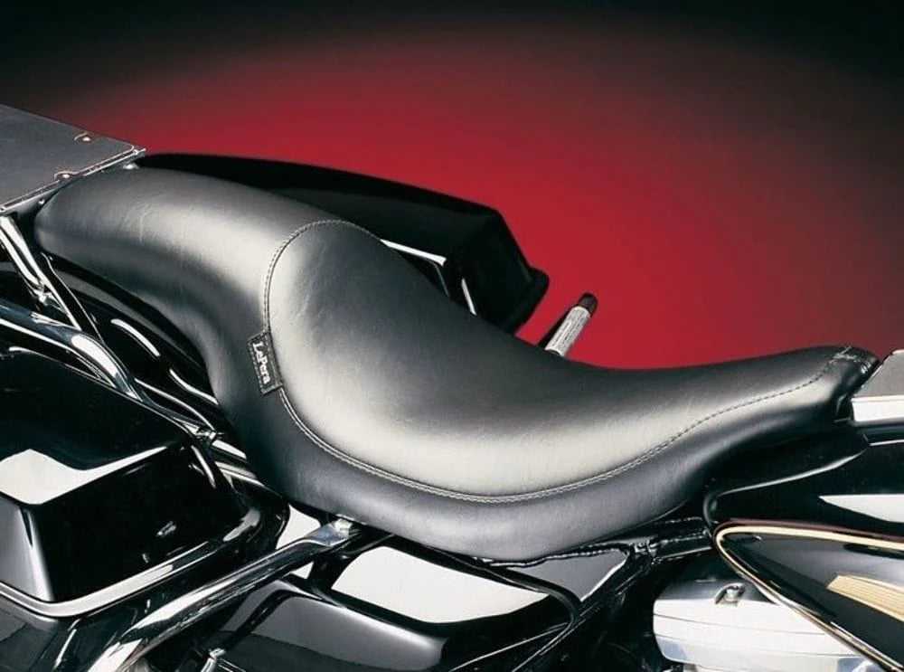 Le Pera, LePera Black Silhouette Front Rear 2-Up Seat Harley Touring Dresser Bagger 02-07