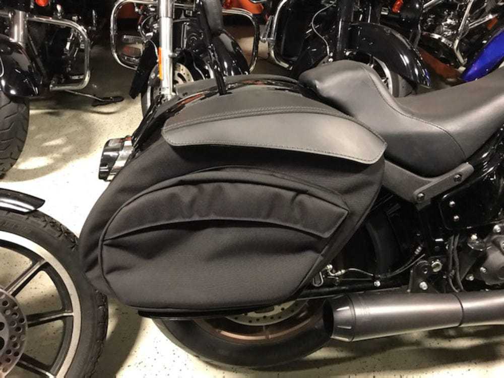 Leatherpros, Leatherpros V3 Retro FXDXT T-Sport Harley Softail 18+ Nylon Leather Saddlebags