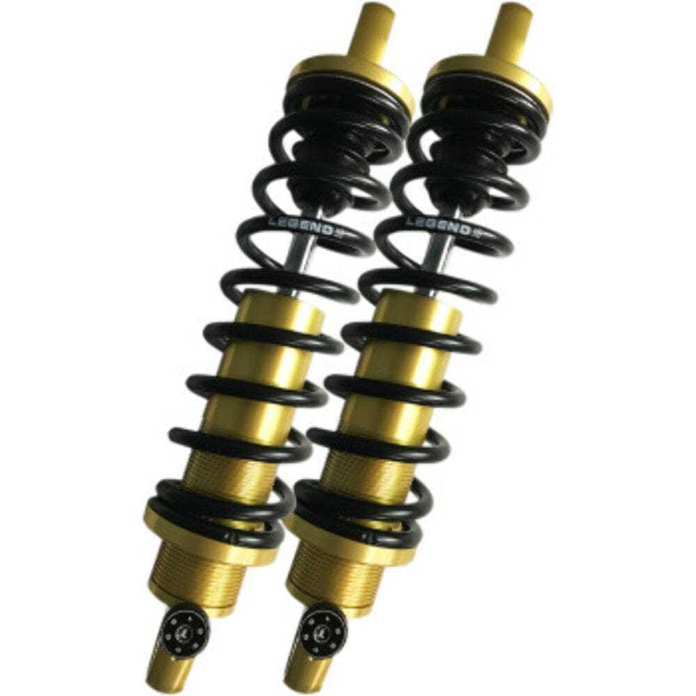 Legend Suspension, Legend Revo-A Adjustable Coil Suspension 12" Gold Standard Shocks Harley Touring