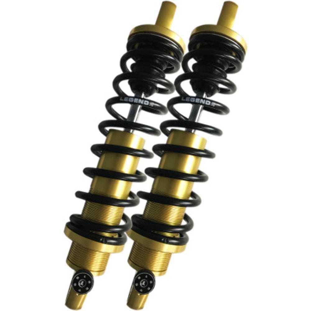 Legend Suspension, Legend Revo-A Adjustable Coil Suspension 13" Gold HD Shocks Harley 99+ Touring