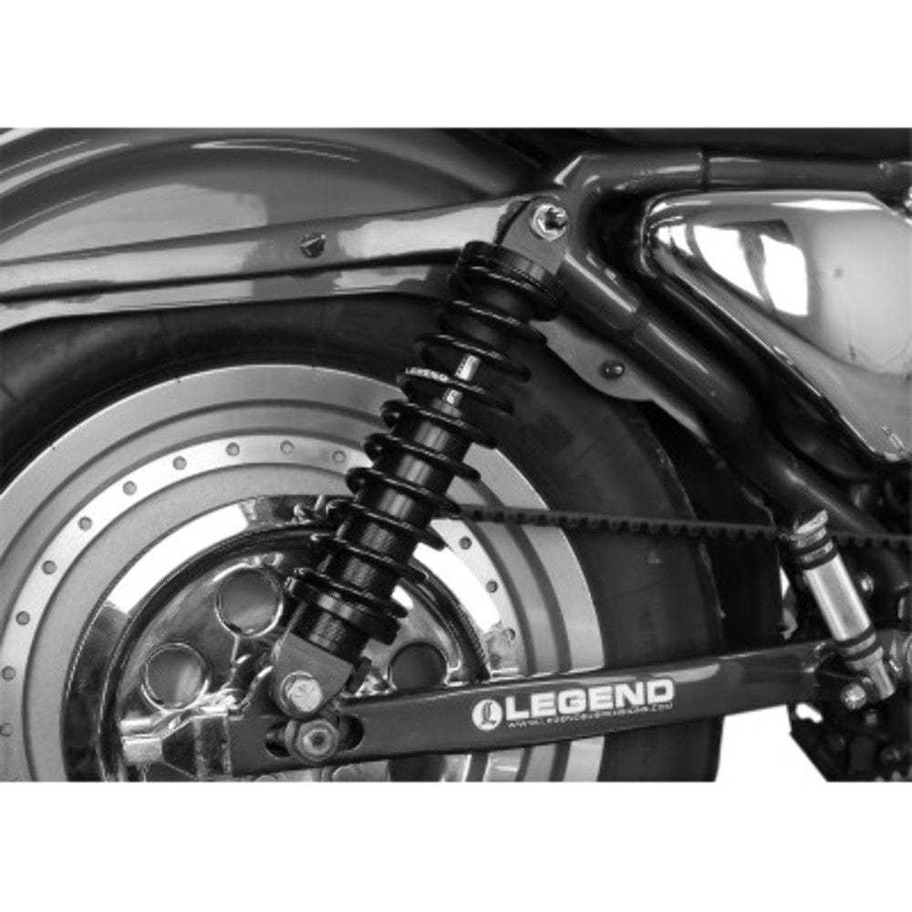 Legend Suspension, Legend Revo Coil Suspension 13" Black Heavy Duty Adjustable Shocks Harley 04+ XL